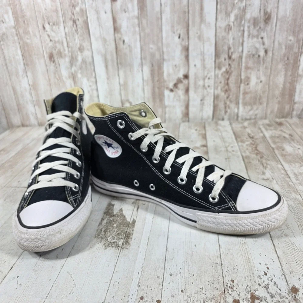 Converse Chuck Taylor All Star High Top Black White Mens 9 Womens 11 Sneaker
